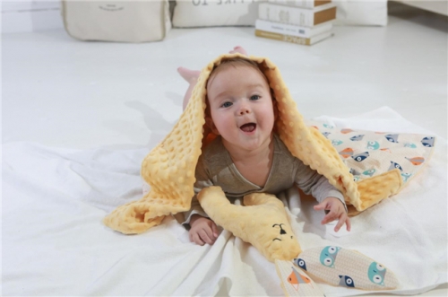 Miracle Baby Minky Dot Kinderwagen Decke, Double-Layer Super Soft Plüsch, perfekte Baby-Dusche-Geschenk für Jungen und Mädchen, 30 "x 40" (Tier)