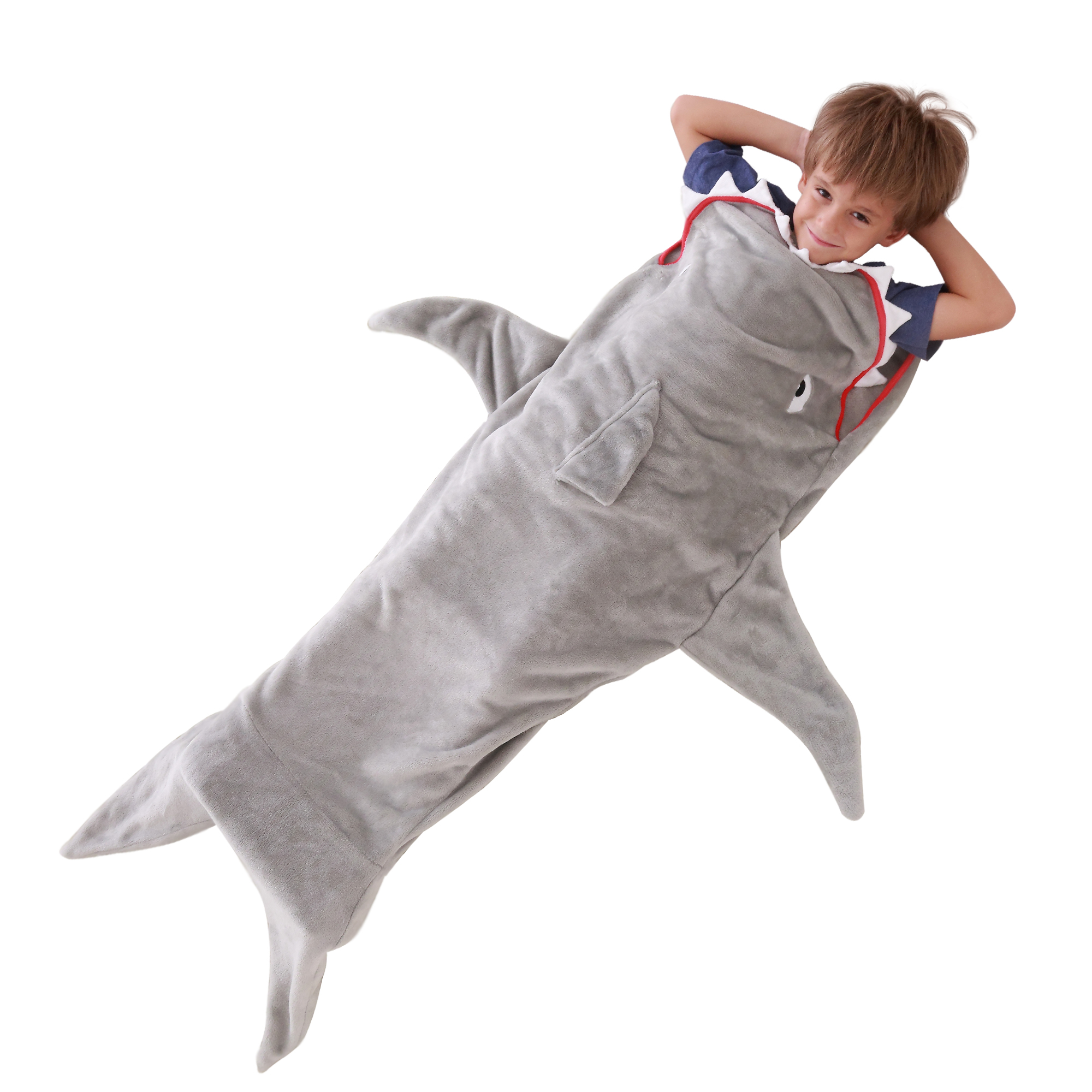 Kinder Decke Meerjungfrauen Flosse Krokodil Einhorn Shark Weich Fleece Bequem 