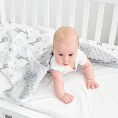 Babydecke Kuscheldecke Krabbeldecke Baumwolle Winter Herbst 78x100cm für Neugeborene Jungen Mädchen