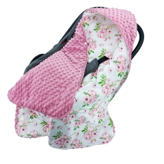 Einschlagdecke Babyschale Winter Universal Kuscheldecke 90x90cm für Buggy Kinderwagen