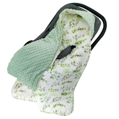 Einschlagdecke Babyschale Winter Universal Kuscheldecke 90x90cm für Buggy Kinderwagen