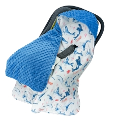Einschlagdecke Babyschale Winter Universal Kuscheldecke 90x90cm für Buggy Kinderwagen